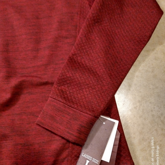 [Huntworth] Quilted Long Sleeve Top - Picture 2 of 3